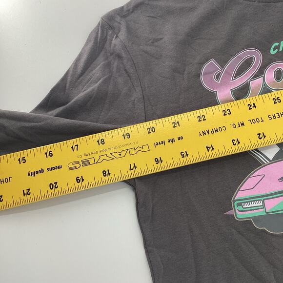 Chevrolet Corvette Girl’s Long Sleeve T Shirt Gray Pink Green Size Medium 8 116 - Picture 5 of 7